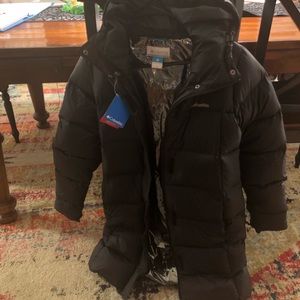 Black Mid Thigh Winter Parka